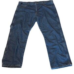 Wrangler Rugged Wear Fleece Lined Relaxed Fit Jean Men 42X 30 Work Wear Winter